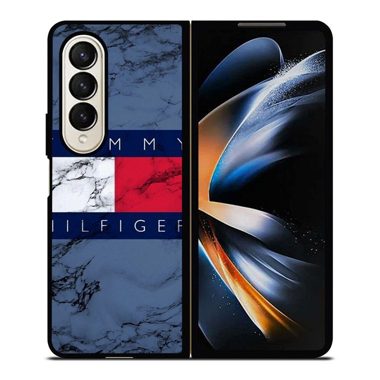 TOMMY HILFIGER MARBLE LOGO Samsung Galaxy Z Fold 4 Case Cover