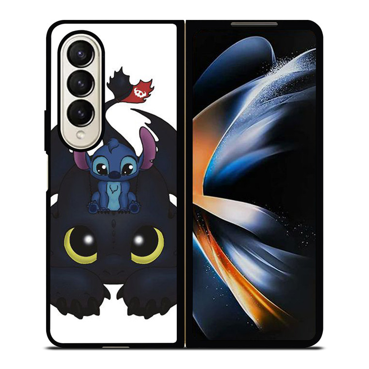 TOOTHLESS AND STITCH CUTE Samsung Galaxy Z Fold 4 Case Cover