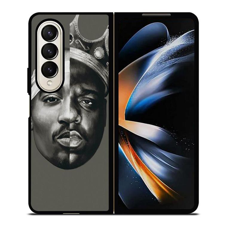 TUPAC AND NOTORIOUS BIG ART Samsung Galaxy Z Fold 4 Case Cover