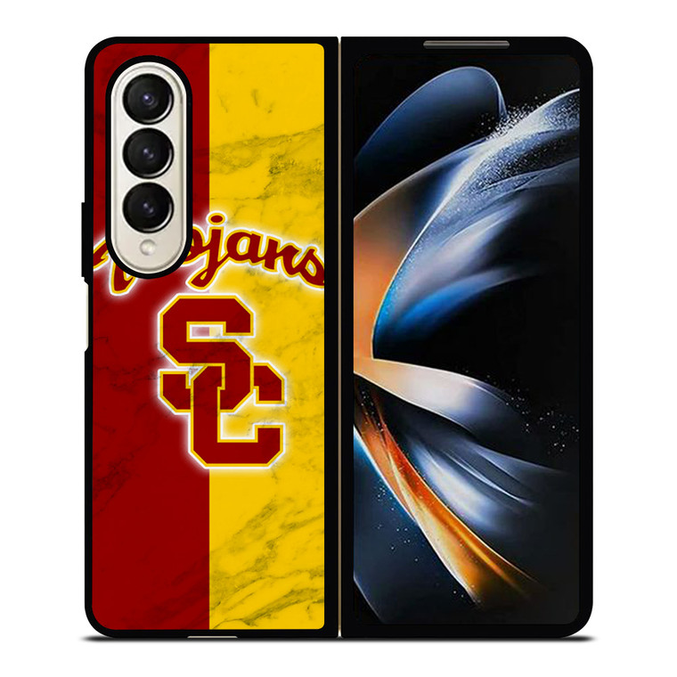 USC TROJANS LOGO MARBLE Samsung Galaxy Z Fold 4 Case Cover USC TROJANS LOGO MARBLE Samsung Galaxy Z Fold 4 Case Cover