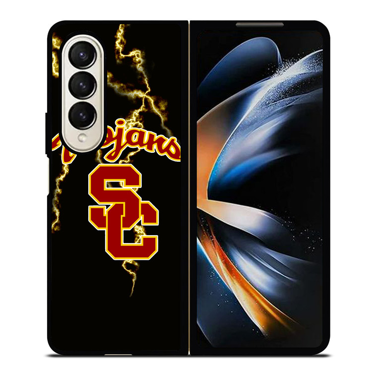 USC TROJANS LOGO NFL Samsung Galaxy Z Fold 4 Case Cover USC TROJANS LOGO NFL Samsung Galaxy Z Fold 4 Case Cover