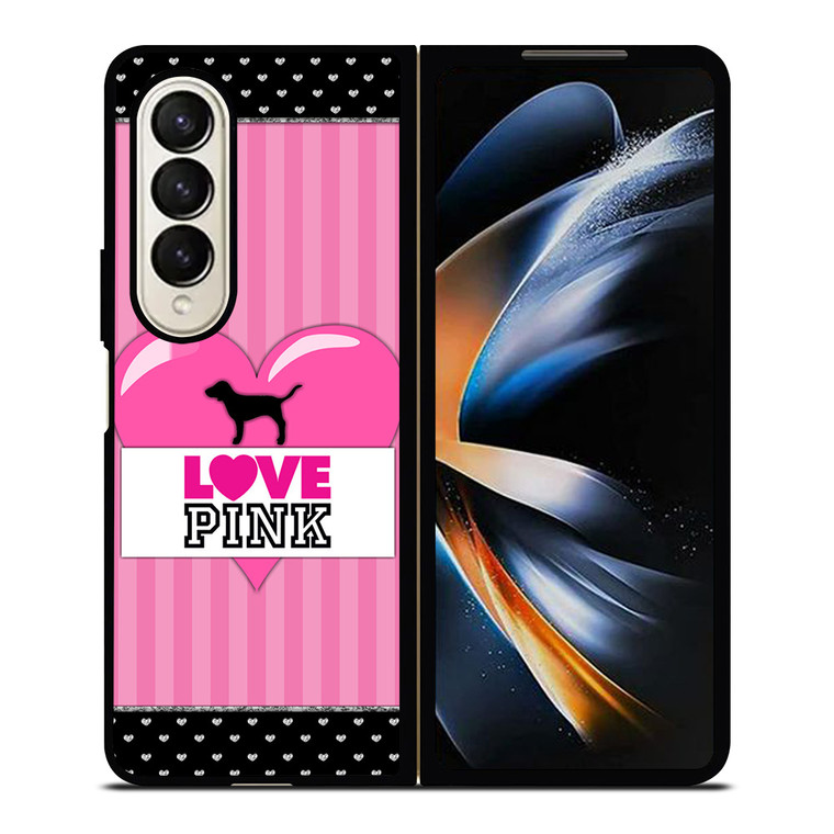 VICTORIA'S SECRET PINK LOVE Samsung Galaxy Z Fold 4 Case Cover