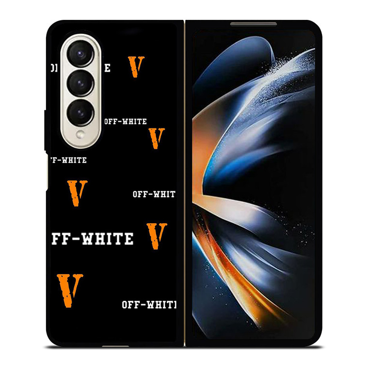 VLONE X OFF WHITE Samsung Galaxy Z Fold 4 Case Cover VLONE X OFF WHITE Samsung Galaxy Z Fold 4 Case Cover