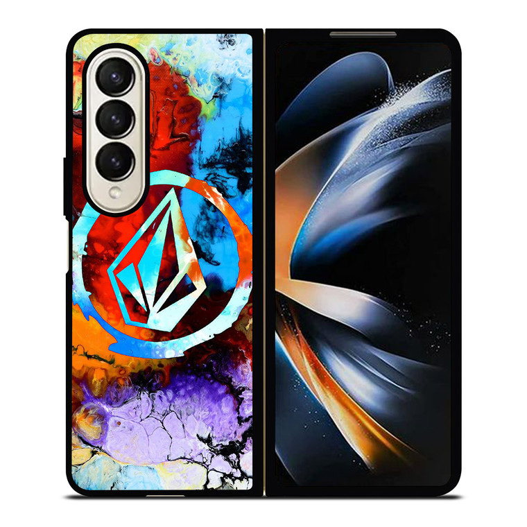 VOLCOM COLORFUL LOGO Samsung Galaxy Z Fold 4 Case Cover VOLCOM COLORFUL LOGO Samsung Galaxy Z Fold 4 Case Cover