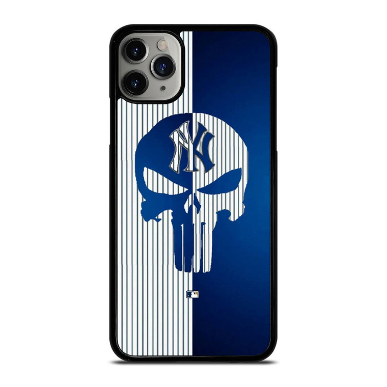 NEW YORK YANKEES SKULL PUNISHER iPhone 11 Pro Max Case Cover