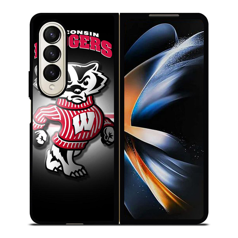 WISCONSIN BADGER FOOTBALL LOGO Samsung Galaxy Z Fold 4 Case Cover