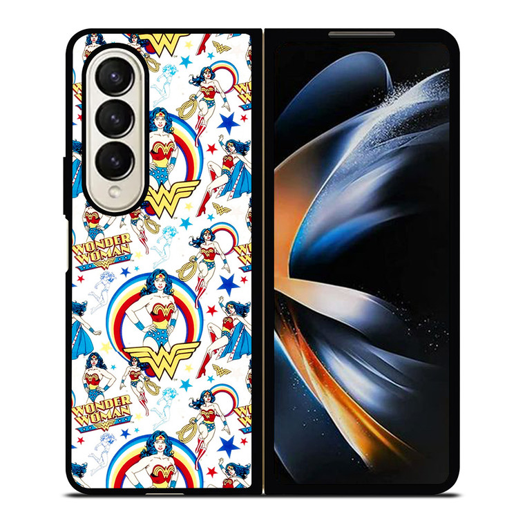 WONDER WOMAN COLLAGE Samsung Galaxy Z Fold 4 Case Cover WONDER WOMAN COLLAGE Samsung Galaxy Z Fold 4 Case Cover