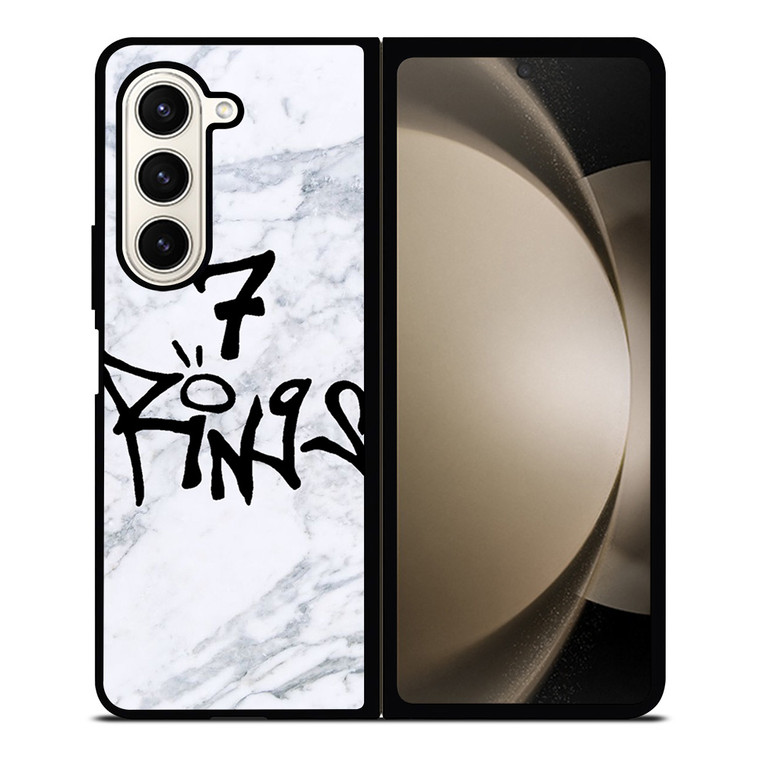 7 RINGS ARIANA GRANDE MARBLE Samsung Galaxy Z Fold 5 Case Cover