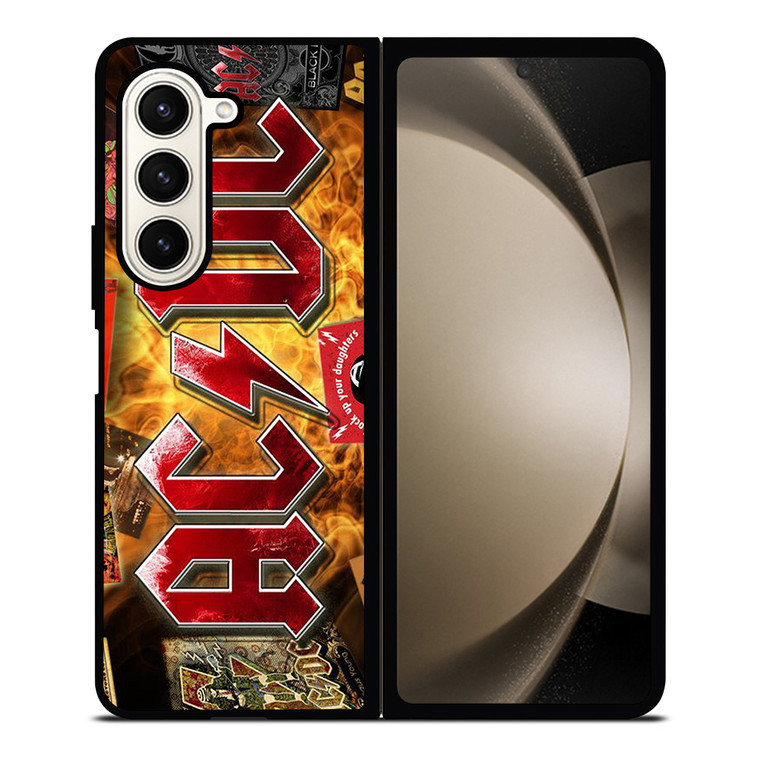 ACDC BAND LOGO ALBUM Samsung Galaxy Z Fold 5 Case Cover