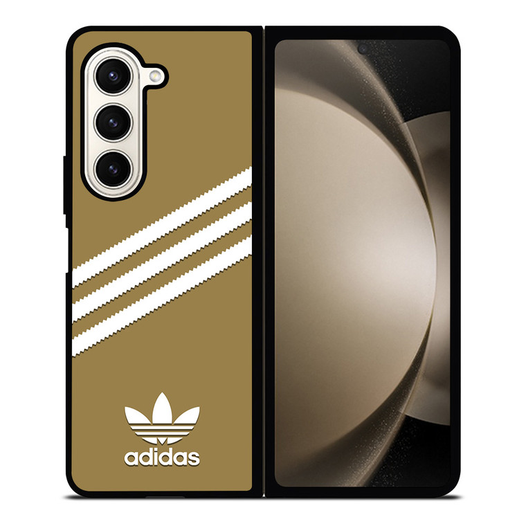 ADIDAS ORIGINALS STRIPES BEIGE Samsung Galaxy Z Fold 5 Case Cover