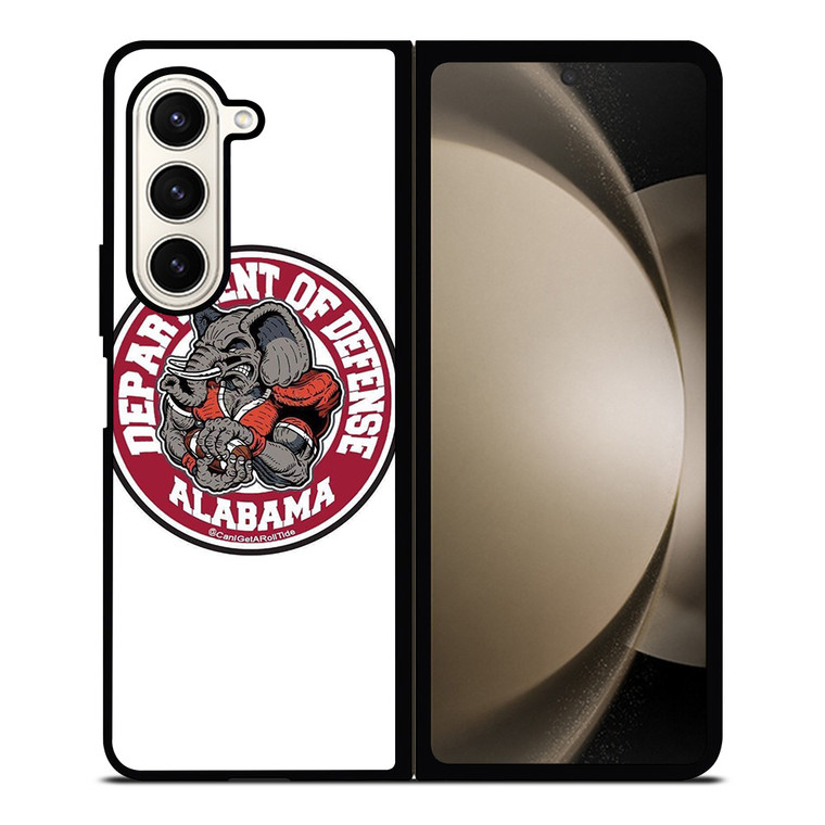 ALABAMA CRIMSON TIDE BAMA LOGO DEFENCE DEPARTMENT Samsung Galaxy Z Fold 5 Case Cover