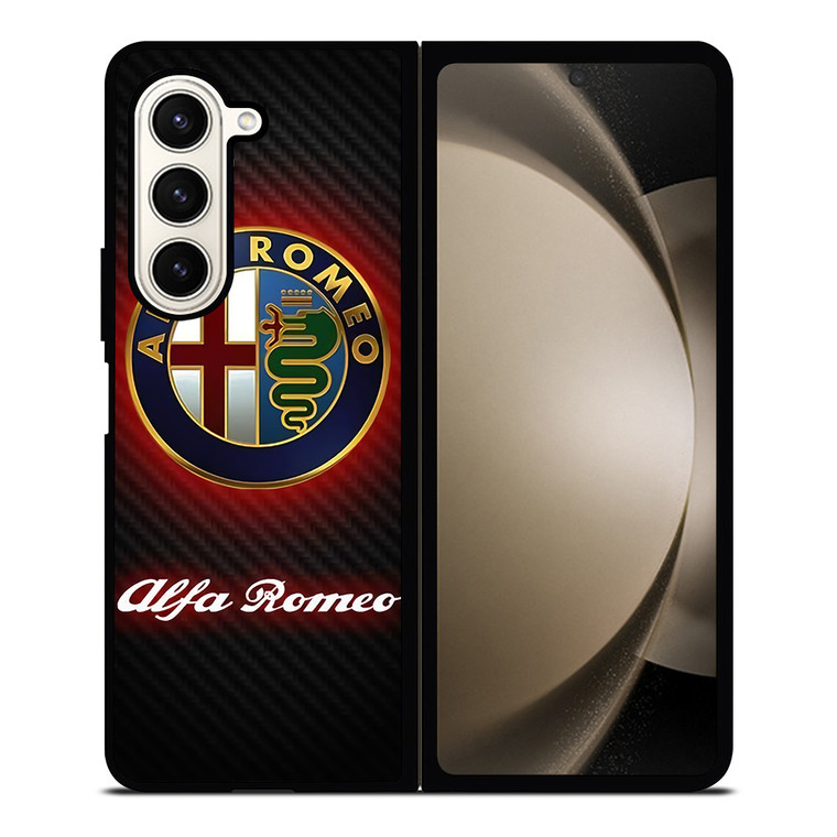 ALFA ROMEO RED CARBON LOGO Samsung Galaxy Z Fold 5 Case Cover