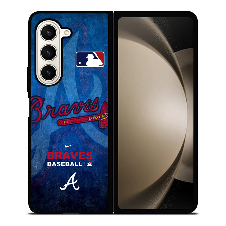 ATLANTA BRAVES LOGO MLB Samsung Galaxy Z Fold 5 Case Cover