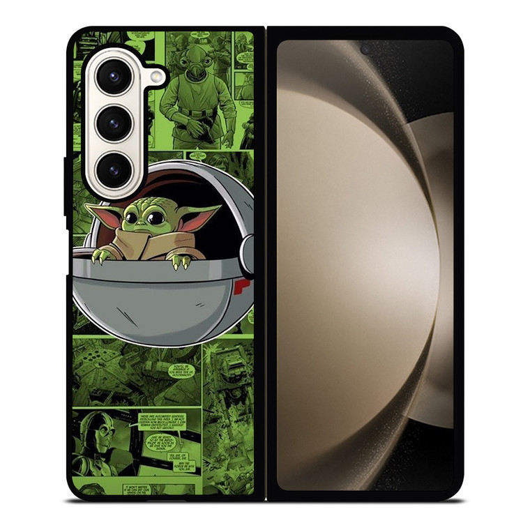 BABY YODA STAR WARS COMICS Samsung Galaxy Z Fold 5 Case Cover