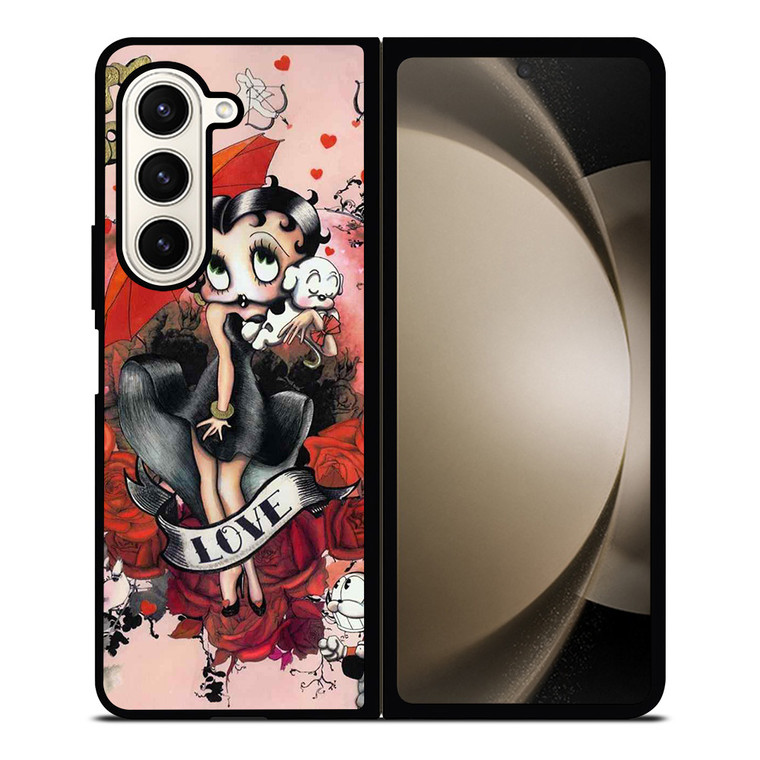 BETTY BOOP LOVE CARTOON Samsung Galaxy Z Fold 5 Case Cover