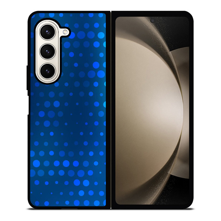 BLUE GRADIENT HALFTONE PATTERN Samsung Galaxy Z Fold 5 Case Cover