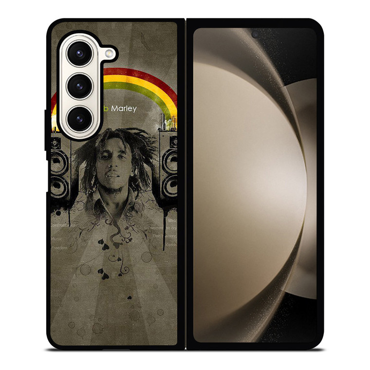 BOB MARLEY RASTA REGGAE ART Samsung Galaxy Z Fold 5 Case Cover