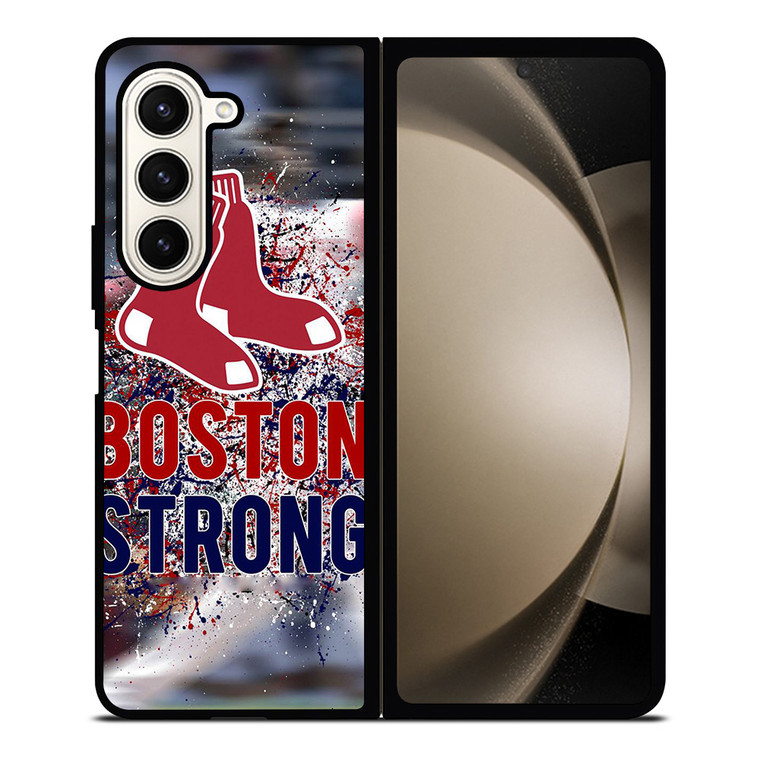 BOSTON RED SOX STRONG ART Samsung Galaxy Z Fold 5 Case Cover