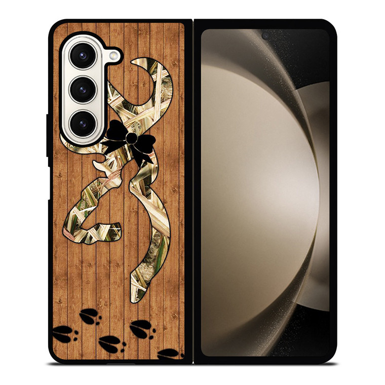 BROWNING WOODEN LOGO Samsung Galaxy Z Fold 5 Case Cover BROWNING WOODEN LOGO Samsung Galaxy Z Fold 5 Case Cover