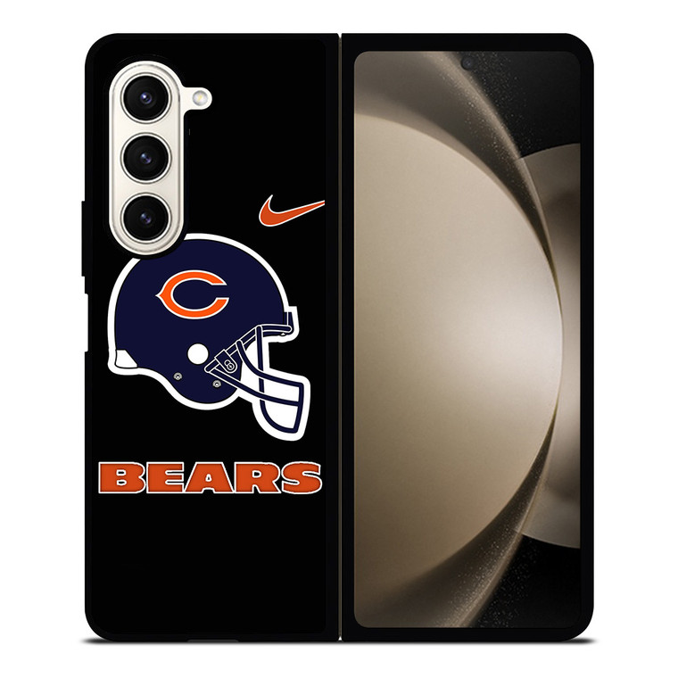 CHICAGO BEARS NFL HELMET NIKE Samsung Galaxy Z Fold 5 Case Cover