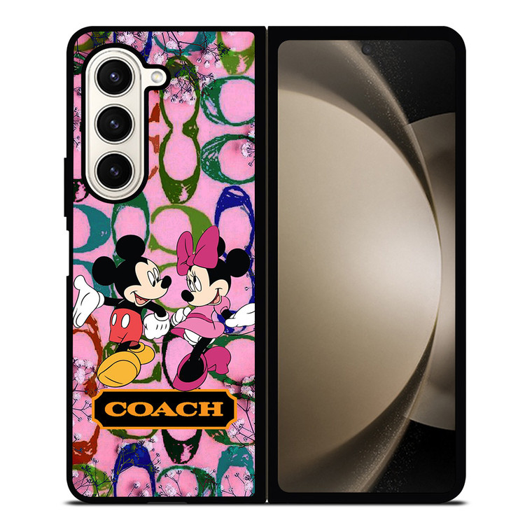 COACH MICKEY MINNIE MOUSE Samsung Galaxy Z Fold 5 Case Cover