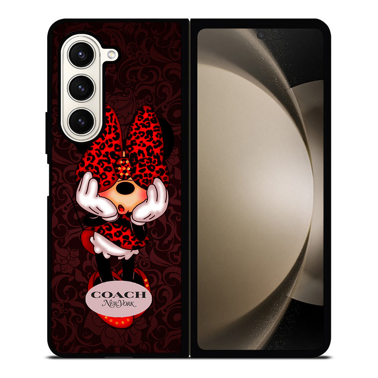 COACH MINNIE MOUSE NEW YORK Samsung Galaxy Z Fold 5 Case Cover