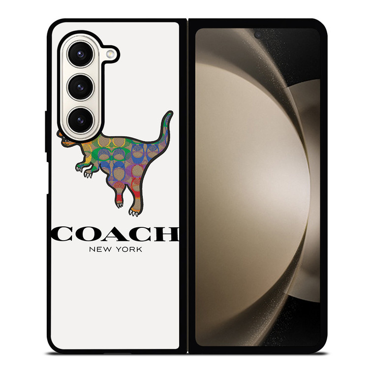 COACH NEW YORK DINOSAUR Samsung Galaxy Z Fold 5 Case Cover
