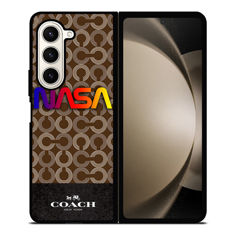 COACH NEW YORK NASA Samsung Galaxy Z Fold 5 Case Cover