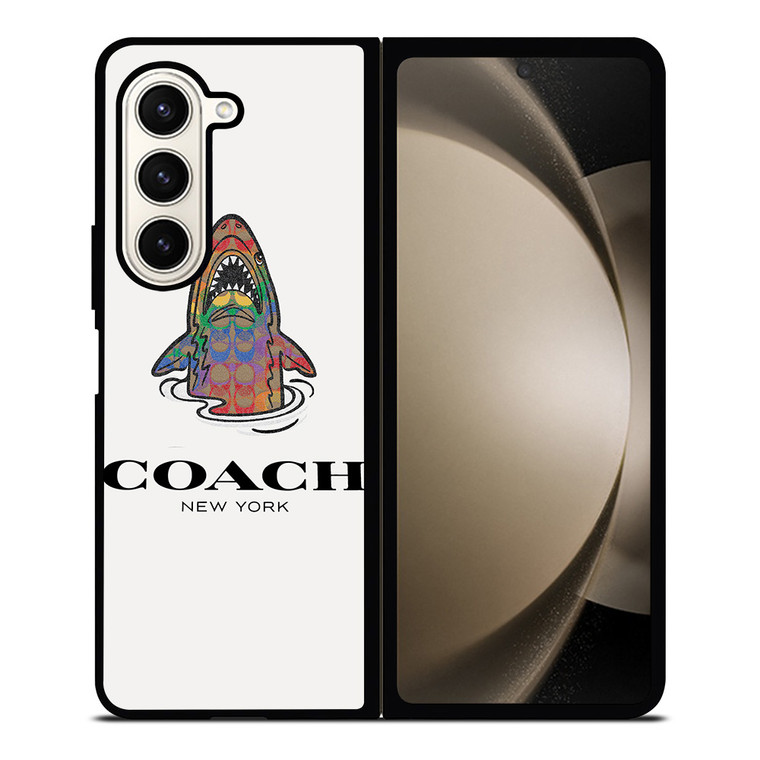 COACH NEW YORK SHARK Samsung Galaxy Z Fold 5 Case Cover