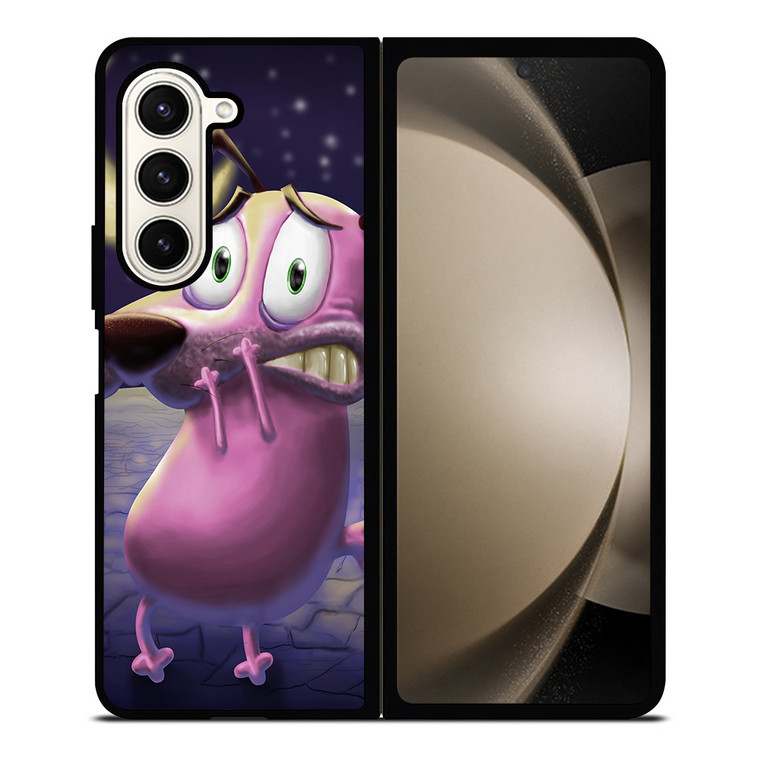 COURAGE THE COWARDLY DOG ART 2 Samsung Galaxy Z Fold 5 Case Cover