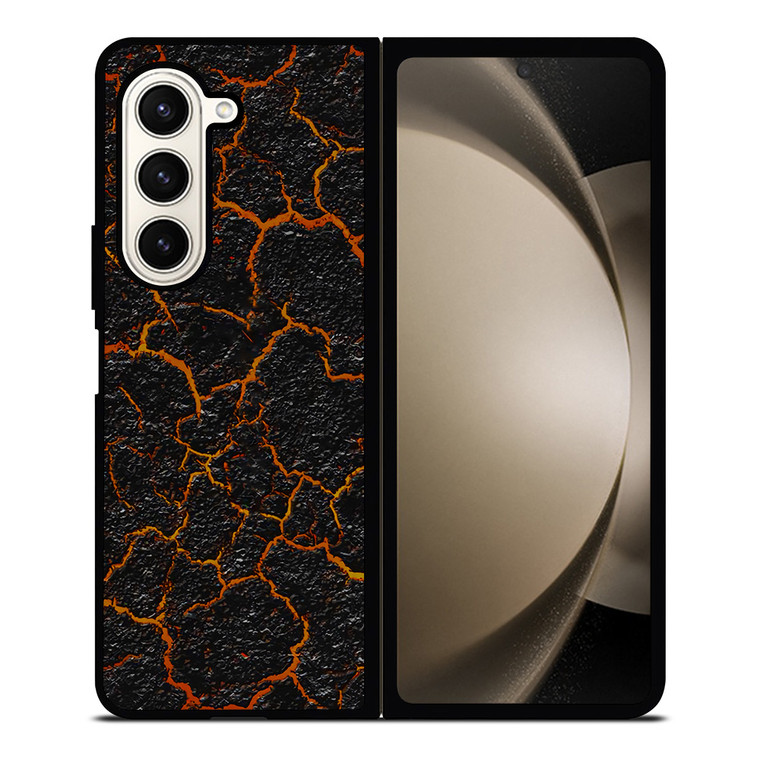 CRACKED LAVA TEXTURE Samsung Galaxy Z Fold 5 Case Cover