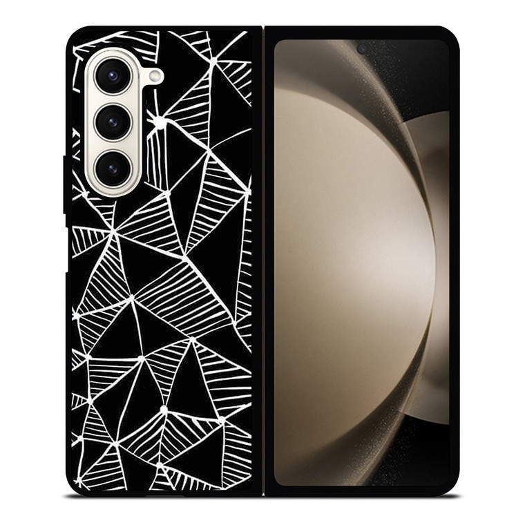 DARK TRIANGLE PATTERN Samsung Galaxy Z Fold 5 Case Cover