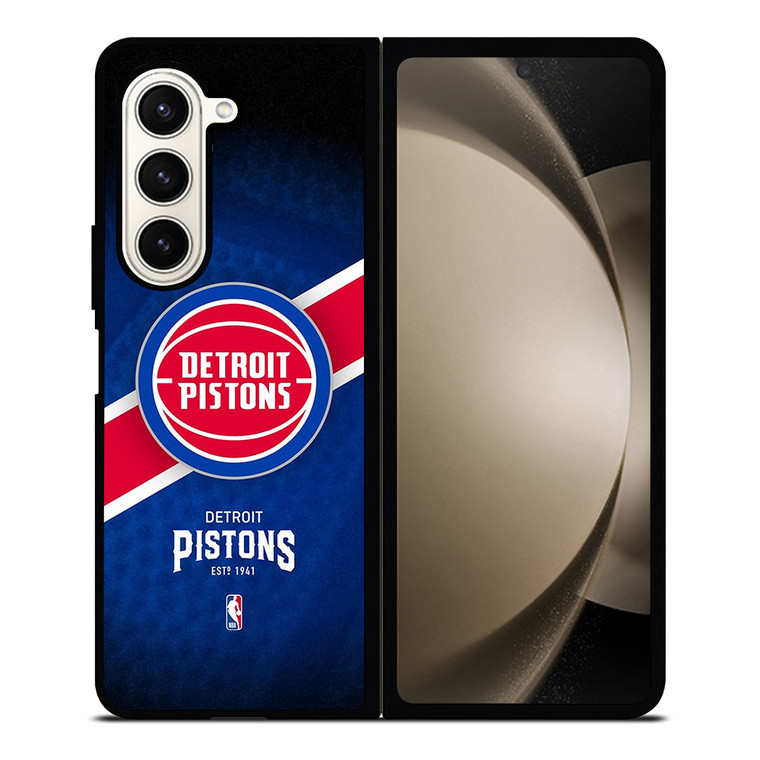DETROIT PISTONS NBA TEAM Samsung Galaxy Z Fold 5 Case Cover