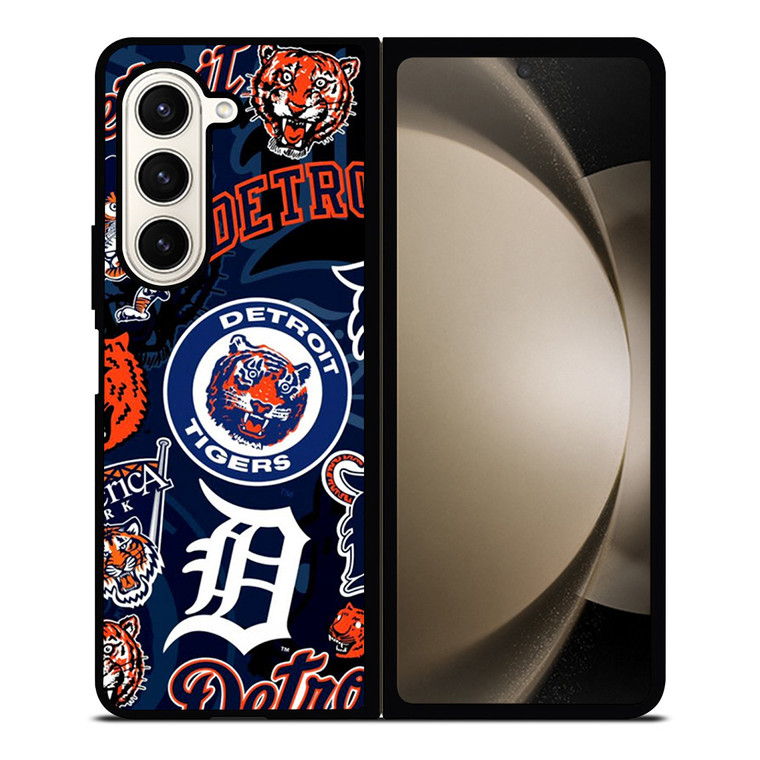 DETROIT TIGERS BASEBALL COLLAGE Samsung Galaxy Z Fold 5 Case Cover