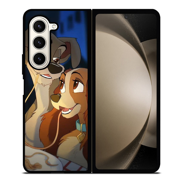 DISNEY CARTOON LADY AND THE TRAMP Samsung Galaxy Z Fold 5 Case Cover