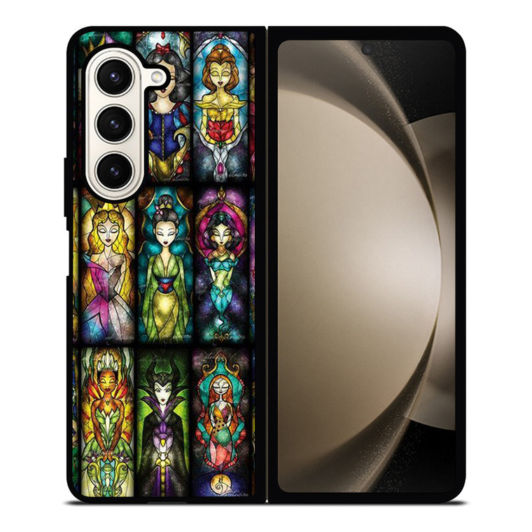 DISNEY PRINCESS STAINED GLASS Samsung Galaxy Z Fold 5 Case Cover