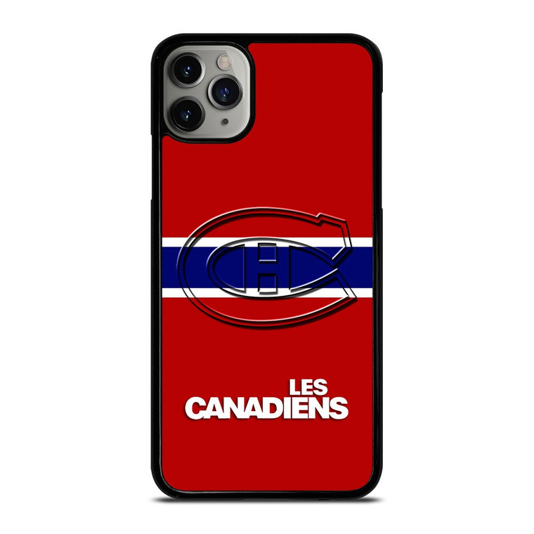 MONTREAL LES CANADIENS STRIPED LOGO iPhone 11 Pro Max Case Cover
