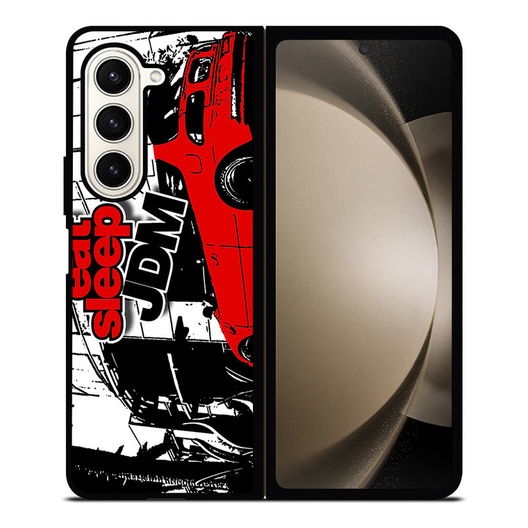 EAT SLEEP JDM ART Samsung Galaxy Z Fold 5 Case Cover