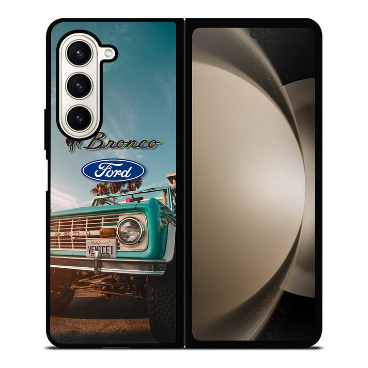 FORD BRONCO RETRO CAR LOGO Samsung Galaxy Z Fold 5 Case Cover