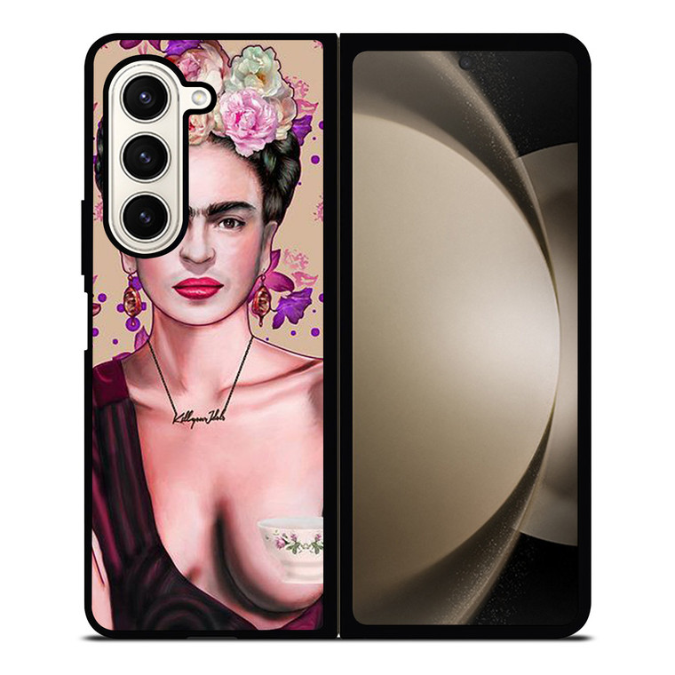 FRIDA KAHLO ART FACE Samsung Galaxy Z Fold 5 Case Cover FRIDA KAHLO ART FACE Samsung Galaxy Z Fold 5 Case Cover