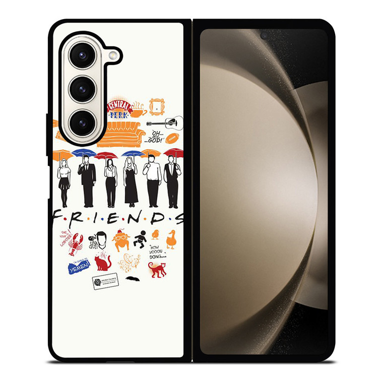 FRIENDS TV SHOW CLIP ART Samsung Galaxy Z Fold 5 Case Cover