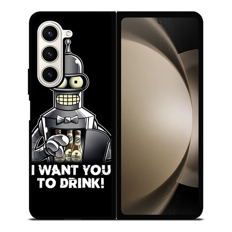FUTURAMA BENDER QUOTE Samsung Galaxy Z Fold 5 Case Cover