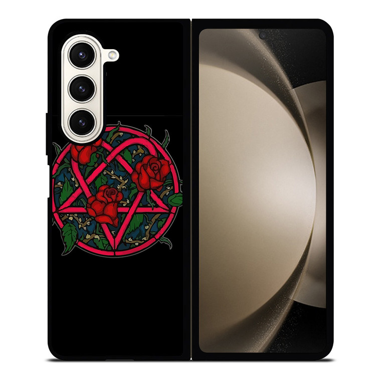 HIM BAND HEARTAGRAM FLOWER Samsung Galaxy Z Fold 5 Case Cover