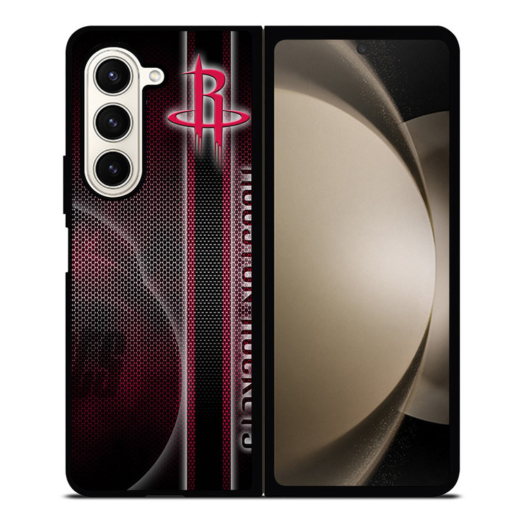 HOUSTON ROCKETS METAL LOGO Samsung Galaxy Z Fold 5 Case Cover