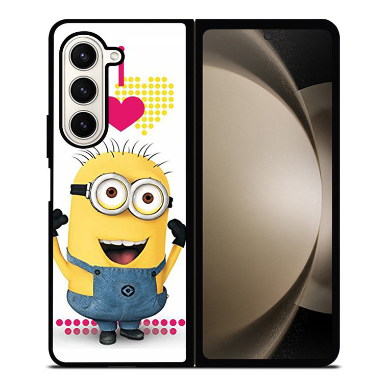 I LOVE MINION Samsung Galaxy Z Fold 5 Case Cover