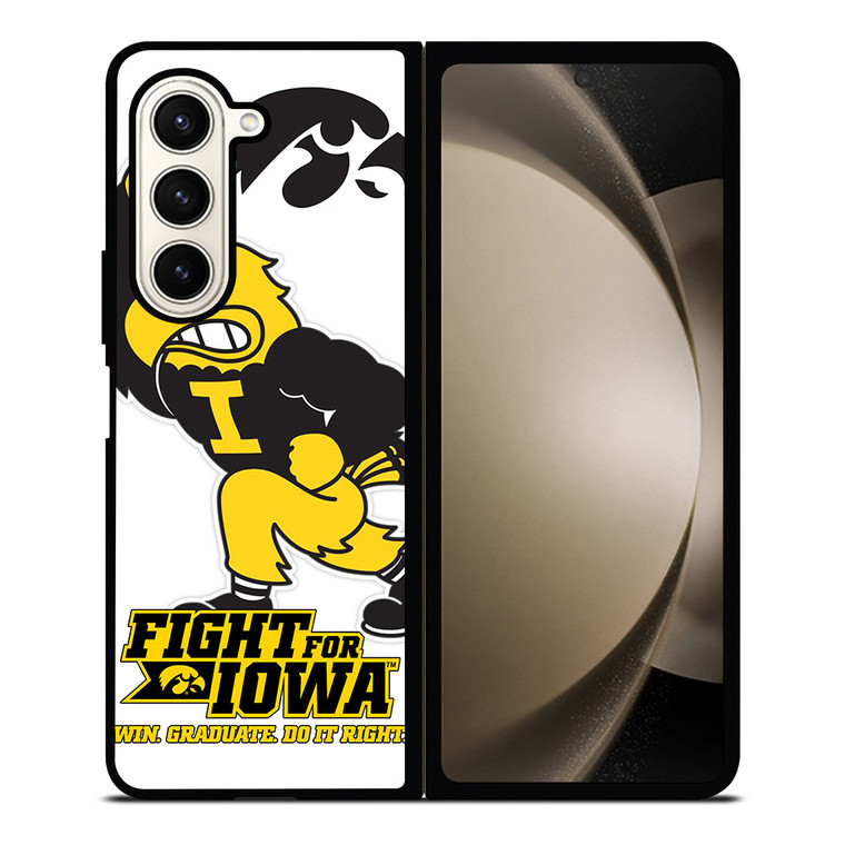 IOWA HAWKEYES MASCOT 2 Samsung Galaxy Z Fold 5 Case Cover