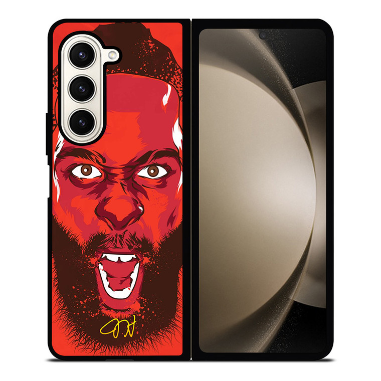 JAMES HARDEN HOUSTON ROCKET FACE Samsung Galaxy Z Fold 5 Case Cover