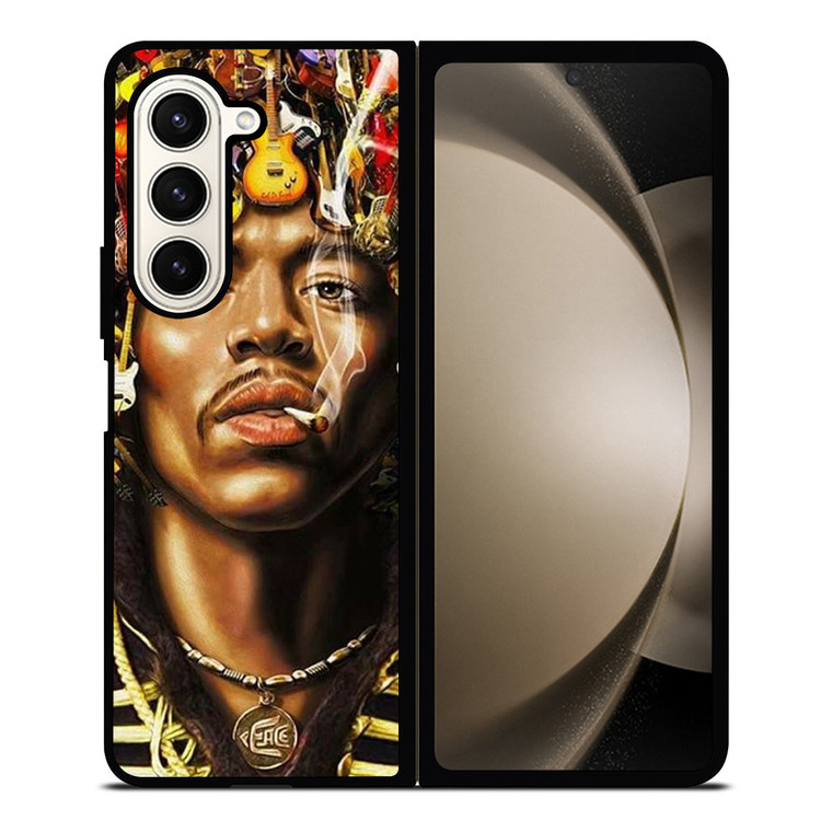 JIMI HENDRIX GUITAR HAIR Samsung Galaxy Z Fold 5 Case Cover