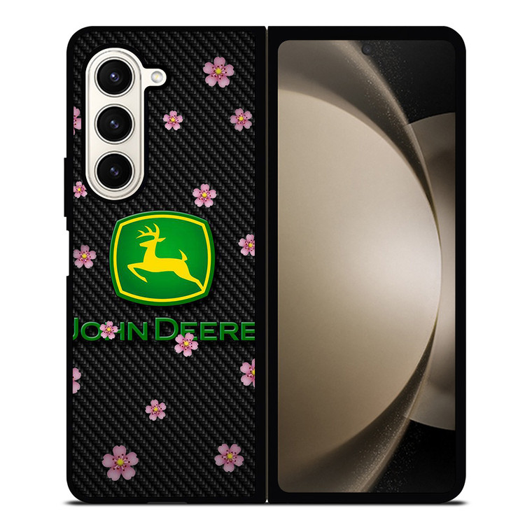 JOHN DEERE FLOWER CARBON Samsung Galaxy Z Fold 5 Case Cover