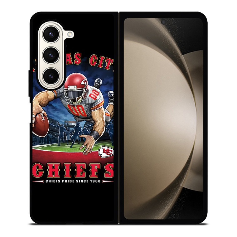 KANSAS CITY CHIEFS FOOTBALL ART Samsung Galaxy Z Fold 5 Case Cover